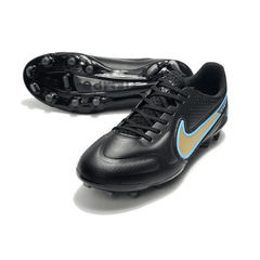 Nike Tiempo Legend 9 Elite Black and Yellow Firm Ground FG Football Boot