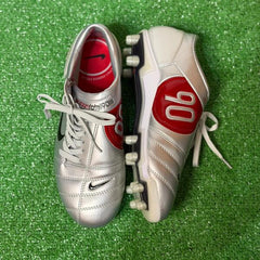 Nike Total 90 III Silver and Red Firm Ground FG Football Boot Size 41 Eur