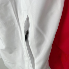 Nike White and Red Windbreaker Jacket