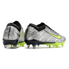 Nike Zoom Mercurial Vapor 15 Elite Aluminium Studs SG Gray and Green Football Boot