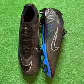 Nike Zoom Mercurial Vapor 15 Elite Black and Blue Firm Ground FG Football Boot Size 46 Eur