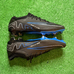 Nike Zoom Mercurial Vapor 15 Elite Black and Blue Firm Ground FG Football Boot Size 46 Eur