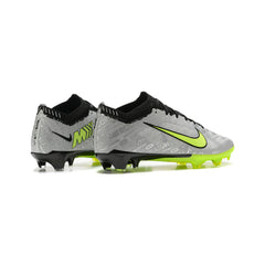 Nike Zoom Mercurial Vapor 15 Elite Gray and Green Firm Ground FG Kids Football Boot