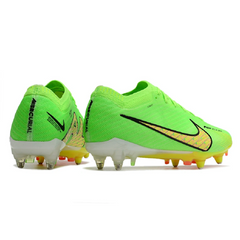 Nike Zoom Mercurial Vapor 15 Elite Green and Yellow Aluminium Studs SG Football Boot