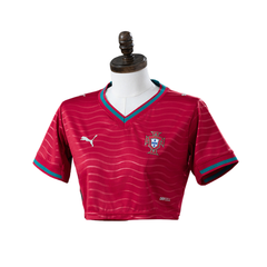 Portugal Puma 2026 Home Women's Baby Tee Version Football T-Shirt