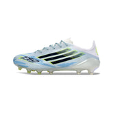 Adidas F50 Elite Light Blue, White and Black Firm Ground FG Football Boot