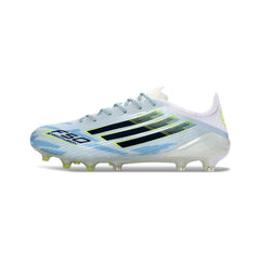Adidas F50 Elite Light Blue, White and Black Firm Ground FG Football Boot