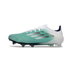 Adidas F50 Primeknit Elite White and Silver Firm Ground FG Football Boot