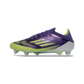 Adidas F50 Primeknit Elite Green, Purple and White Mixed Studs SG Football Boot