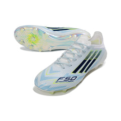 Adidas F50 Elite Light Blue, White and Black Firm Ground FG Football Boot