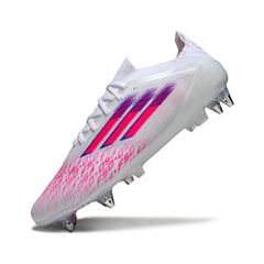Adidas F50 Primeknit Elite White and Pink Mixed Studs SG Football Boot
