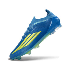 Adidas F50 Primeknit Elite Blue and Yellow Firm Ground FG Football Boot