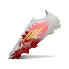 Adidas F50 Primeknit Elite White, Golden and Red Firm Ground FG Football Boot