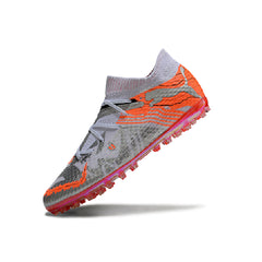 Puma Future 7 White and Orange Multi Ground MG Football Boot