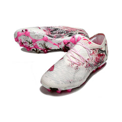 Puma Future 8 Low Cut White and Pink Artificial Ground AG Football Boot