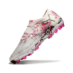 Puma Future 8 Low Cut White and Pink Artificial Ground AG Football Boot