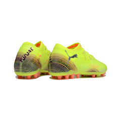 Puma Future 8 Low Cut Yellow and Orange Artificial Ground AG Football Boot