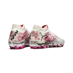 Puma Future 8 White and Pink Artificial Ground AG Football Boot