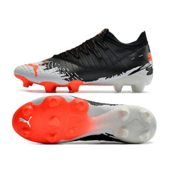 Puma Future Z 1.3 Black White and Orange Firm Ground FG Football Boot