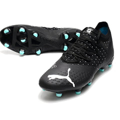 Puma Future Z 1.3 Black and Light Blue Firm Ground FG Football Boot