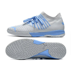 Puma Future Z 1.3 Gray and Blue Indoor IC Football Boot