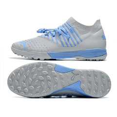 Puma Future Z 1.3 Gray and Blue Turf TF Football Boot