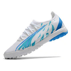 Puma Ultra Ultimate White and Blue Turf TF Football Boot