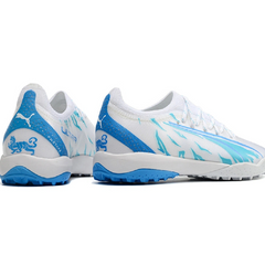 Puma Ultra Ultimate White and Blue Turf TF Football Boot