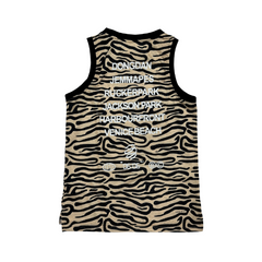 Jordan Yellow and Black Striped Tank Top