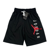 Jordan Black White and Red Shorts