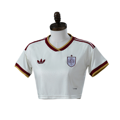 Spain Adidas 2026 Away Women's Baby Tee Version Football T-Shirt