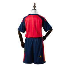 Spain Adidas 2026 Home Kids Version Football T-Shirt