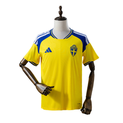 Sweden Adidas 2026 Home Fan Version Football T-Shirt