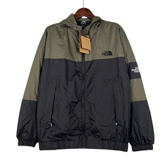 The North Face Green and Black Windbreaker Jacket