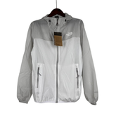 The North Face White Grey Windbreaker Jacket