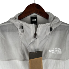 The North Face White Grey Windbreaker Jacket
