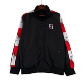 Tommy Hilfiger Black White and Red Windbreaker Jacket