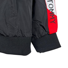 Tommy Hilfiger Black White and Red Windbreaker Jacket