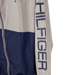 Tommy Hilfiger Grey and Blue Windbreaker Jacket