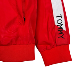 Tommy Hilfiger Red and White Windbreaker Jacket