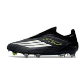 Adidas F50 Elite Laceless Black and White Firm Ground FG Football Boot