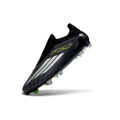 Adidas F50 Elite Laceless Black and White Firm Ground FG Football Boot
