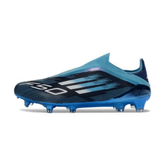 Adidas F50 Elite Laceless Blue and Black Firm Ground FG Football Boot