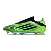 Adidas F50 Elite Laceless Green and Black Firm Ground FG Football Boot