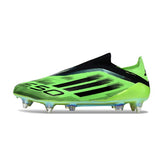 Adidas F50 Elite Laceless Green and Black Mixed Studs SG Football Boot