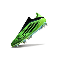 Adidas F50 Elite Laceless Green and Black Mixed Studs SG Football Boot