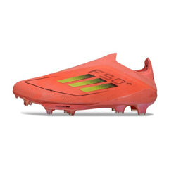 Adidas F50+ Elite Laceless Orange and Golden Firm Ground FG Football Boot