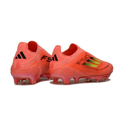 Adidas F50+ Elite Laceless Orange and Golden Firm Ground FG Football Boot