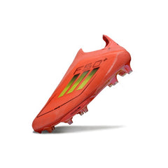Adidas F50+ Elite Laceless Orange and Golden Firm Ground FG Football Boot
