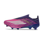 Adidas F50+ Elite Laceless Pink and Purple Firm Ground FG Football Boot